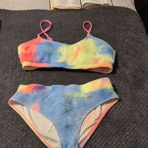 Colorful Tie-Dye Bikini Set